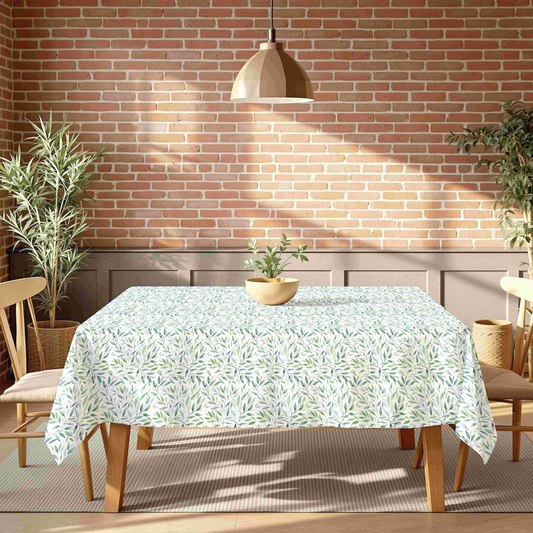 Tablecloth - Poly Floral - Olive Leaves #TC1