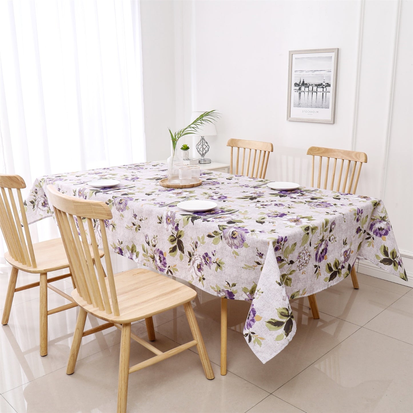 Tablecloth Poly Floral #TC1502