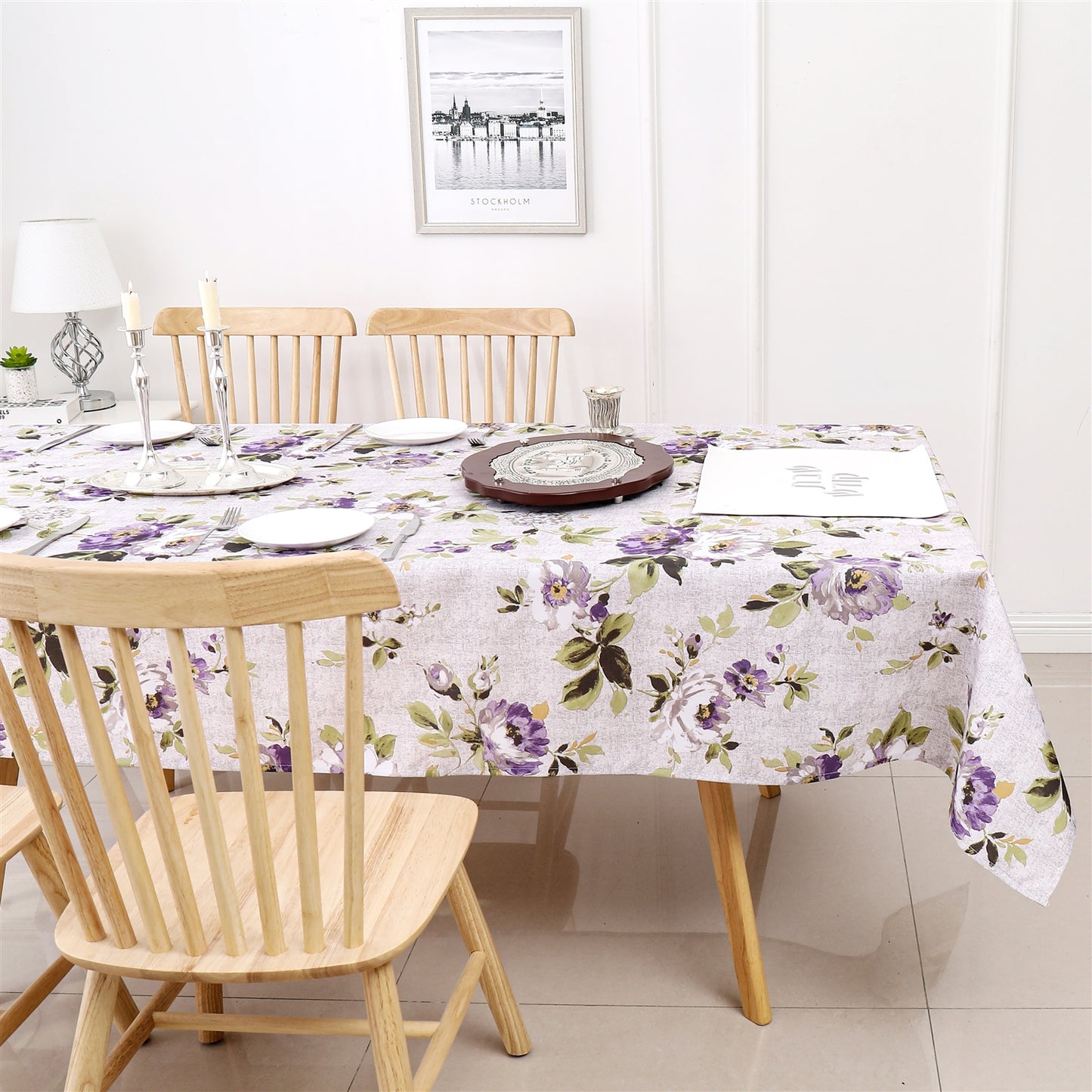 Tablecloth Poly Floral #TC1502