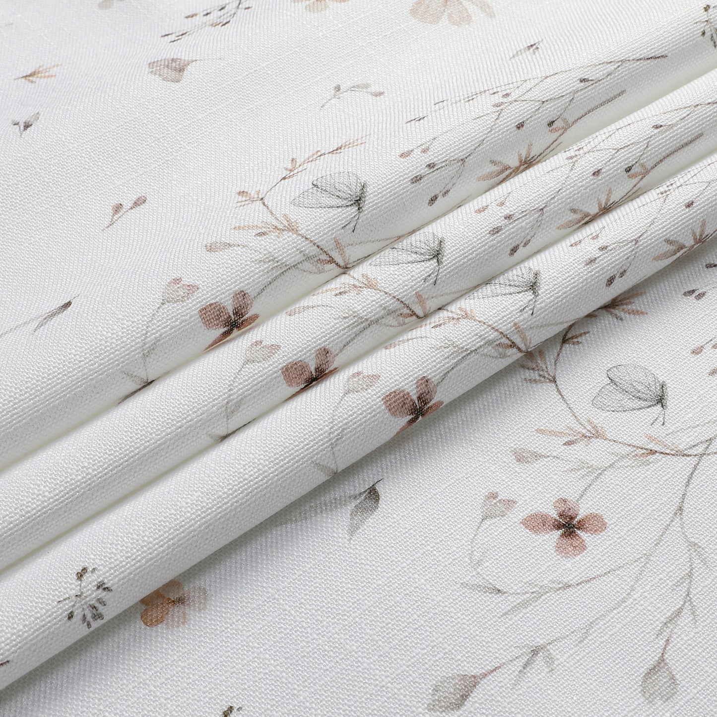 Tablecloth - Value Linen Look - Harvest Weave - Soft Blush Floral Butterfly #TC1811