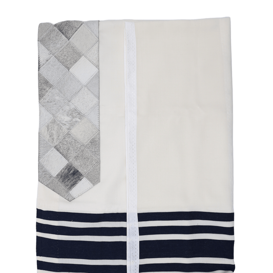 Custom Atarah - Diamond Patchwork Fur Gray