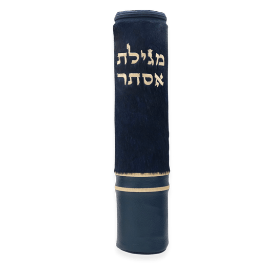 Custom Fur & Leather Megillah Tube #MT7