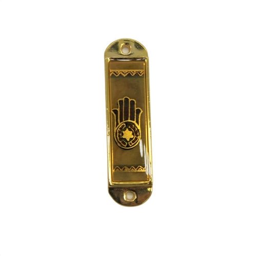 Car Mezuzah Case - Hamsa / Star 2.4"