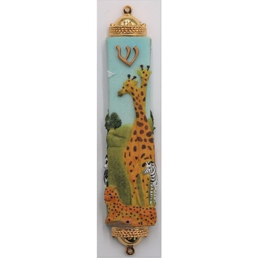 Mezuzah Case - Giraffe 5"