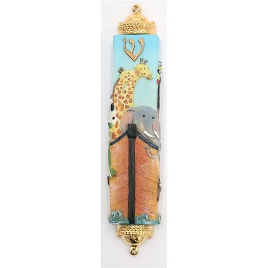 Mezuzah Case - Noah's Arc - 5"