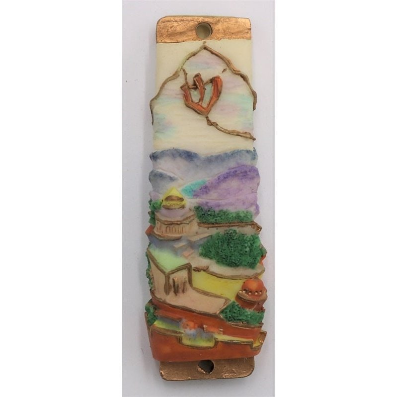 Mezuzah Case - Mountains 4"