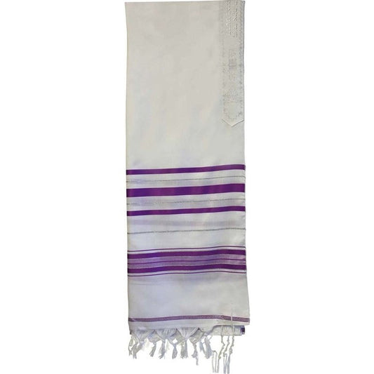 Acrylic Tallit Lavender and Gold