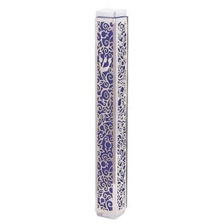 Mezuzah Case - Jerusalem - Purple 4.7"